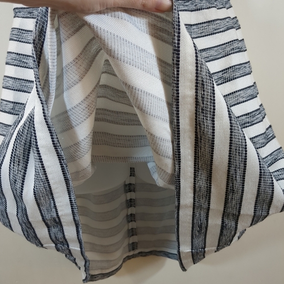 41 Hawthorn mixed media striped sleeveless black and white dress, size M - Picture 4 of 11